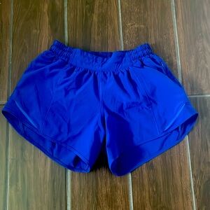 Women’s size 4 royal blue Hotty hot Lululemon shorts